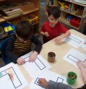 Kindergarten activities at Sprayberry Academy